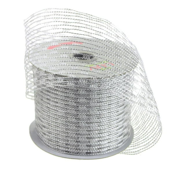 Stretch Netting Wired Mesh Ribbon, 21/2Inch, 10 Yards