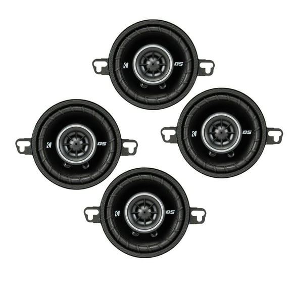 Kicker DSC350 3.5-Inch (89mm) Coaxial Speakers, 4-Ohm bundle
