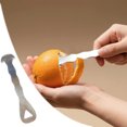 thumbnail image 2 of Stainless Steel Orange Peeler Kitchen Tool Modern Fruit Peeling Gadget For Fruits Easy To Use Durable Food Prep Accessory, 2 of 7