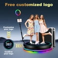 thumbnail image 4 of 360 Photo Booth Machine with Rotating Selfie Light, 39.4" Automatic Spin Video Booth for Parties, Weddings, Birthdays, and Holidays, 4 of 8