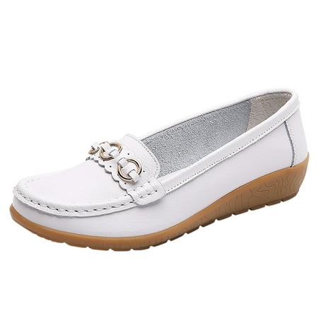 

Womens Comfort Walking Flat Loafer Slip On Leather Loafer Comfortable Flat Shoes Outdoor Driving Shoes Womens Shoes Booties Flat Women Flat Shoes Size 12 Flat Shoes Laces for Women Flat Shoes for
