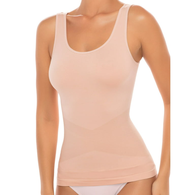 Women's Comfy Smoothing Seamless Shaping Tank Top Shapewear - M 
