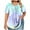 Summer Tops Green, variant on Womens Oversized Tunic Tops with Leggings, Short Sleeve Shirts for Women Summer Plus Size Fashion Ombre Tie Dye Button Up Crewneck T-Shirts