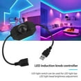 thumbnail image 4 of Niovtt 1CH Brightness Adjustment 5V USB Knob LED Strip Light Dimmer Switch (Black), 4 of 7