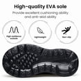 thumbnail image 5 of vibdiv Boys Girls Shoes Kids Sneakers Slip on Fitness Tennis Athletic Walking School Shoes All Black Little Kid Size 12.5, 5 of 6