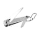 thumbnail image 3 of Manicure Pedicure Nail Cutter Clipper Trimmer Silver Tone w Bead Chain, 3 of 5