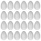 thumbnail image 1 of 50 huevos de espuma blanca para Pascua, manualidades de bricolaje, huevos de poliestireno lisos para pintar, decorar y adornos navideños, 1 of 8