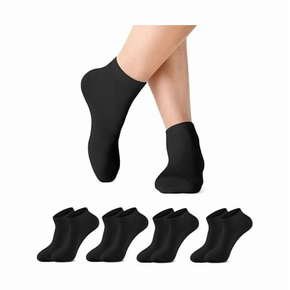 Eryueer Ankle Socks for Women - Low Cut Women's Socks 4 Pairs