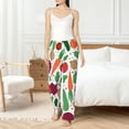 thumbnail image 5 of Uemuo Vegetables Pattern Women's Wide Leg Palazzo Lounge Pants with Pockets Light Weight Loose Comfy Casual Pajama Pants-Medium, 5 of 9