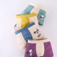 thumbnail image 4 of Snoopy-ropa interior fina de dibujos animados para niños, bóxer de algodón puro, transpirable, pantalones cortos de seda de hielo para niños medianos y grandes, Verano, 4 of 5