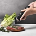 thumbnail image 3 of Salt and Pepper Grinder Wooden Pepper Mill Grinder Salt Pepper Shakers Set of 2 with Adjustable Ceramic Rotor- 7 Inch, 3 of 8
