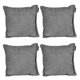 thumbnail image 1 of Cojin Cecorativo Cuadrado Set de 4 Manhattan Gris Oscuro, 1 of 4