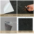thumbnail image 5 of UMIGGEE 12" x 12" Peel and Stick Floor Tile Black Marble Vinyl Flooring Vinyl Tile 10 Pieces/Pack (10sq. ft. / Pack), 5 of 7