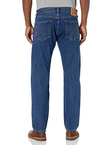Levis Mens 505 Regular Fit Jeans, Dark 
