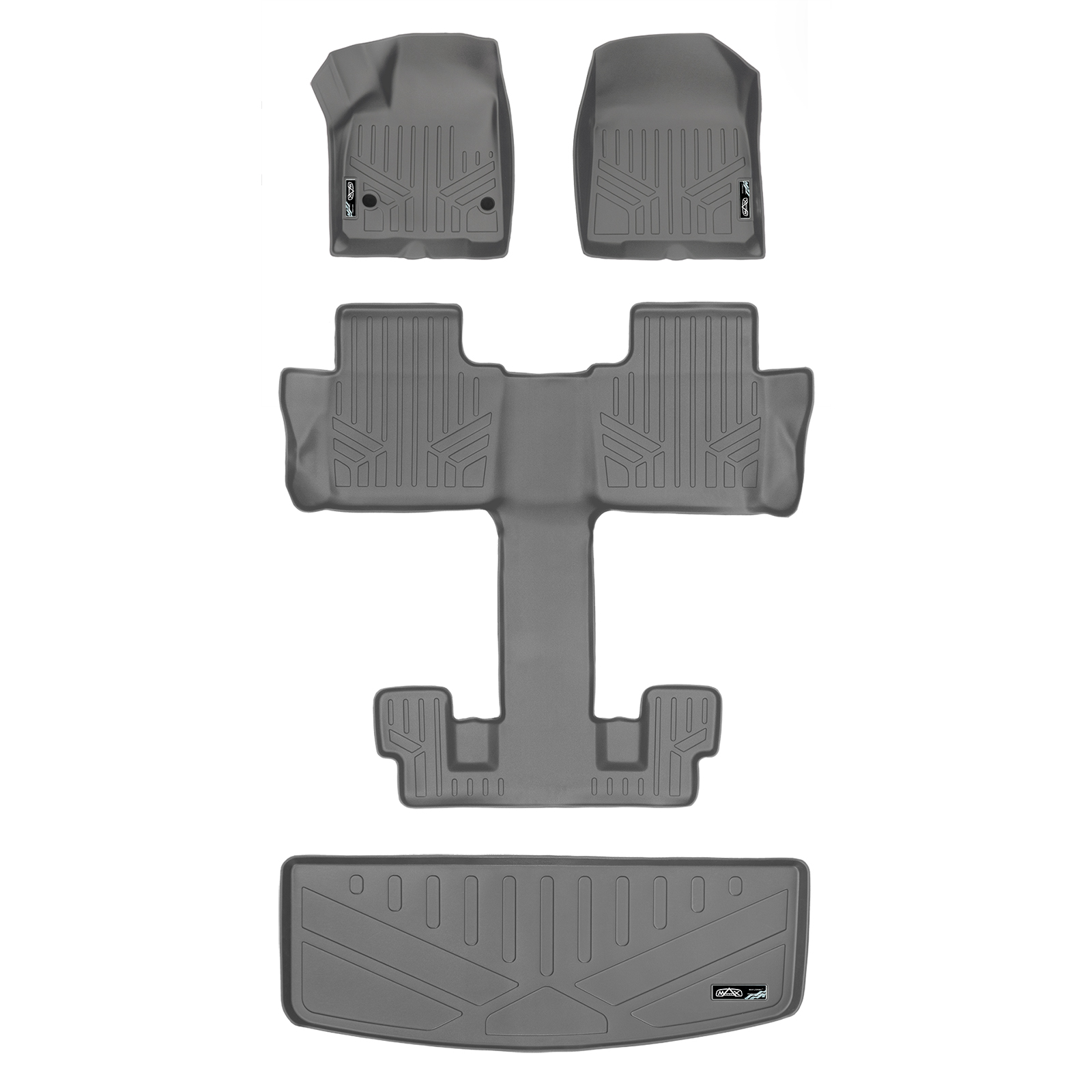 Smartliner Custom Floor Mats Cargo Liner Grey for 201720 Acadia W