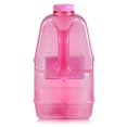 thumbnail image 4 of 1 Gallon BPA FREE Reusable Plastic Drinking Water Big Mouth "Dairy" Bottle Jug Container with Holder - Pink, 4 of 5