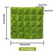 thumbnail image 5 of Bolsas de cultivo vertical ecológicas de fieltro - 25 bolsillos 1x1 metros - Ideal para jardines verticales y decoración de interiores, 5 of 6