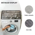 thumbnail image 6 of ZIATUBLES Daisy Wood Grain Washer and Dryer Top Protector Mat, Dust Proof Washing Machine Top Cover Pad for Laundry Room Washable Home Kitchen Decor Accessories, 24 x 19.7 Inch, 6 of 6