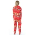 thumbnail image 2 of Friends TV Show Womens' Central Perk Ugly Christmas Sweater Holiday Hooded Pajama Union Suit Sleepwear Loungewear, 2 of 6