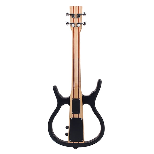 Ukulele electrónico ultrafino Ukulele portátil 4 cuerdas Guitarra de madera Práctica Equipo de cuerda Escenario Performance Musical Instrumento Methold OD003735-00