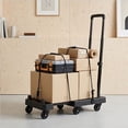 thumbnail image 2 of Quiet Silent Hand Truck Upgraded Capacity Convertible Heavy Duty Luggage Cart Small Wheels Rolling Moving for Car Automotive, 2 of 4