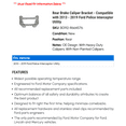 thumbnail image 2 of Rear Brake Caliper Bracket - Compatible with 2013 - 2019 Ford Police Interceptor Utility 2014 2015 2016 2017 2018, 2 of 2