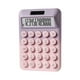 thumbnail image 2 of Calculadora científica de 12 bits con energía solar - Calculadora mecánica portátil de llaves de color de caramelo para uso escolar, de oficina y doméstico, 2 of 5