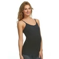 thumbnail image 2 of Felina | Cotton Modal Maternity Camisole | 2-Pack (Black White, Small), 2 of 5