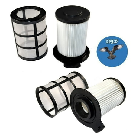 Vax Floor - HQRP 2-pack Central HEPA Filter for Vax Power 5 Complete C90-P5-C, Power 5 Pet C90-P5-P, C91-P5-P, C90-P5-E-S, C88-P5-B, C88-P5-P, C90-P1-P Cylinder Vacuum Cleaner + HQRP Coaster