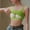 Green, variant on Padded Tank Tops For Women Sevevn Fashion Women's Summer Casual Solid Color Strap U-shaped Camisoles Bra Tank Tops For Women