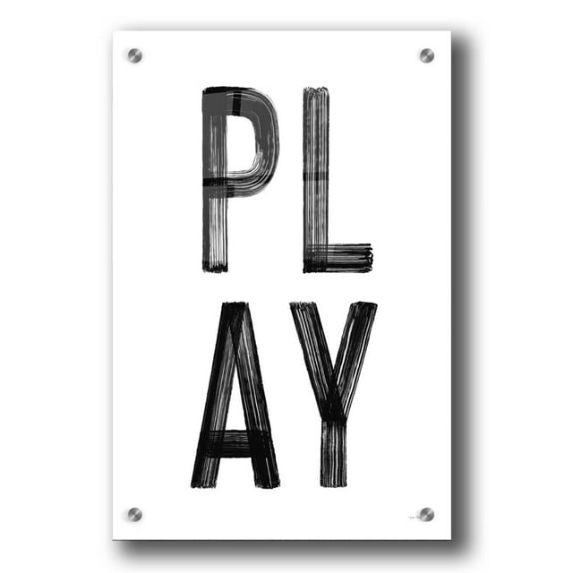 Epic Art 'Play' by Seven Trees Design, Acrylic Glass Wall Art, 24"x36"
