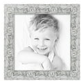 thumbnail image 2 of ArtToFrames 20" x 20" Platinum Baroque Luxe Picture Frame, 20x20 inch Silver Wood Poster Frame (WOM-5265),  Pack, 2 of 7