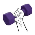 thumbnail image 1 of Mancuerna Pesa Ejercicio 3kg Neopren Kit Fitness Yoga Gym morado, 1 of 4