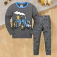 thumbnail image 2 of NIEWTR Toddler Baby Boy Clothes Set Fall Winter Sweat Suit Outfit Cute Sweatshirt & Casual Pants Sets 2PC Long Sleeve Pajamas Set For 1t 2t 3t 4t 5t ，6-7 Years, 2 of 4