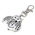 thumbnail image 1 of PVCS Mini Metal Key Ring owl double open Quartz Watch Clock- Silver, 1 of 1