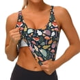 thumbnail image 3 of Balery Autumn Fox Owl Sujetadores deportivos con espalda cruzada para mujer, acolchados, sin costuras, de alto impacto, ideales para yoga, gimnasio, entrenamiento y fitness.-, 3 of 8