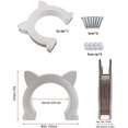 thumbnail image 2 of Porte pour Chat en Forme de Minou avec Trou, Porte Intérieure pour Animaux de Compagnie pour Chat et Petits Animaux jusqu'à 21 Lb, 2 of 8