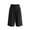 Black, variant on Migroa Men's Baggy Wide Leg Casual Shorts Mens Capri Pants Men’S Linen Pants Pleated Dress Business Elastic Waist Summer Shorts with Pockets Black L