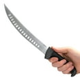 thumbnail image 2 of Kershaw Couteau à Filet Courbé de 9” (1242GEX), Lame Fixe en Acier Inoxydable 420J2 de 9 Po, Résistant à la Corrosion, Manche en Nylon Antidérapant Rempli de Verre avec Prise K-Texture, Protecteur de Lame en Plastique Inclus, 5,5 OZ., 2 of 8