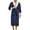 Navy, variant on Mens Bathrobe Terry Cloth Flannel Robe Soft Fleece Plush Winter Warm Spa Robes Comfy Pajamas Housecoat Sleepwear, Dark Gray, XL