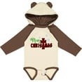 thumbnail image 3 of Inktastic Merry Christmas Buffalo Plaid Cross with Snowflakes Boys or Girls Long Sleeve Baby Bodysuit, 3 of 5