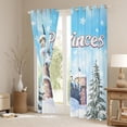 thumbnail image 3 of Manfei Princess Castle Curtains Pack of 2 (42x84 Each), Winter Snow Xmas Tree Curtains Blackout, Cute Girls Bedroom Curtains, Luxury Room Decor, 3 of 6
