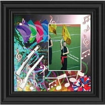 Auxiliary Color Guard, Flag Corp Marching Band, Personalized Picture Frame, 10x10 3501