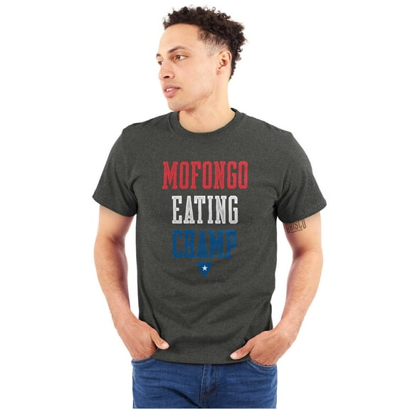 Mofongo Eating Champ Puerto Rico PR Men's Graphic T Shirt Tees Brisco Brands S