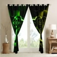 thumbnail image 3 of Gaming Window Curtains Yellow Green Gamer Curtains & Drapes Teen Bedroom,Cool Video Game Black 30%-50% Blackout Curtains,Geometric Checkered Window Treatments 38"Wx45"L, 3 of 6