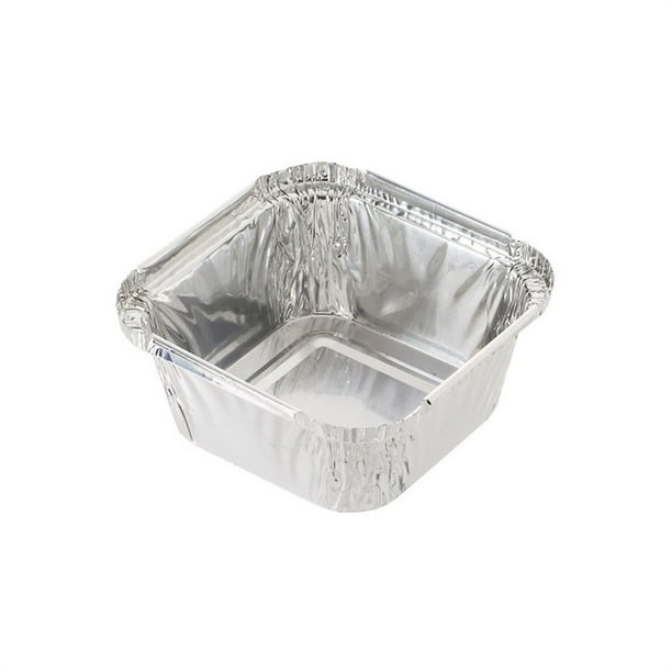 Wovilon Foil Pans With Lids (20 Pack) 8 Inch Square Aluminum Pans With