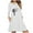 White, variant on Lovzfmll Skater Dresses for Women, Women's Printed Long Sleeve Pockets Casual Dress Loose Dresses Army Green 2XL