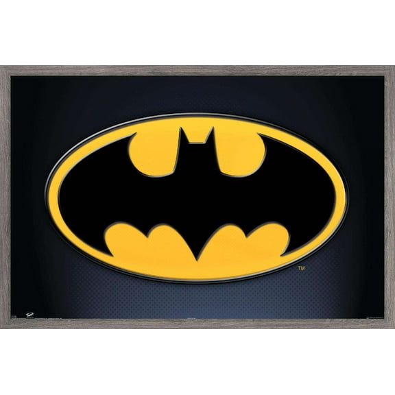 DC Comics - Batman - Symbol Wall Poster, 14.725" x 22.375", Framed