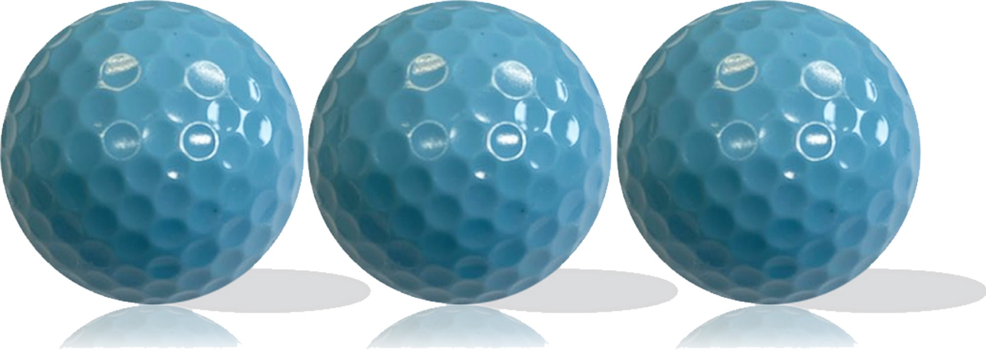 Plain Light Blue Blank Non-Printed Golf Balls, 12 Pack by GBM GOLF