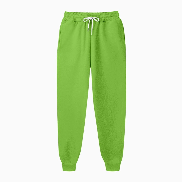 Hvyesh Women's St. Patrick's Day Green Long Pants Casual Lucky Sweatpants  Green Sweatpant,Black shirts for women Medium